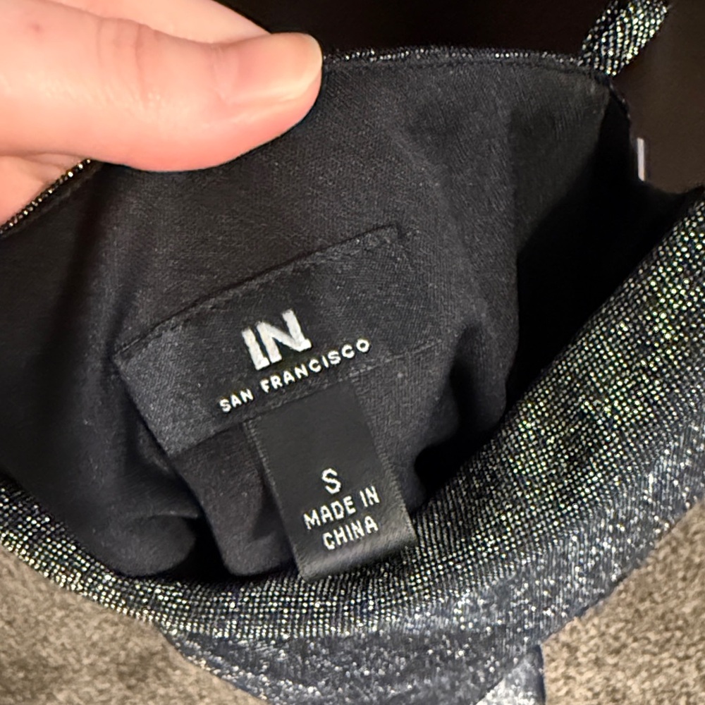 I.N. San Francisco Glittery Black Dress - Picture 2 of 4
